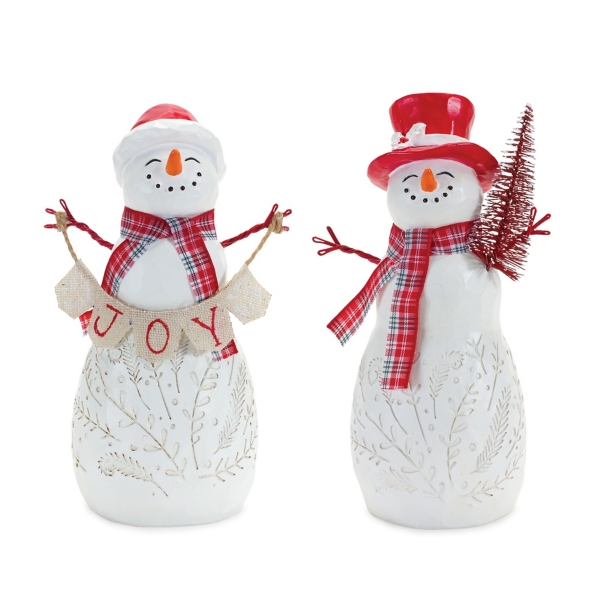 Christmas Snowman Figurines, Set of 2 | Kirklands Home