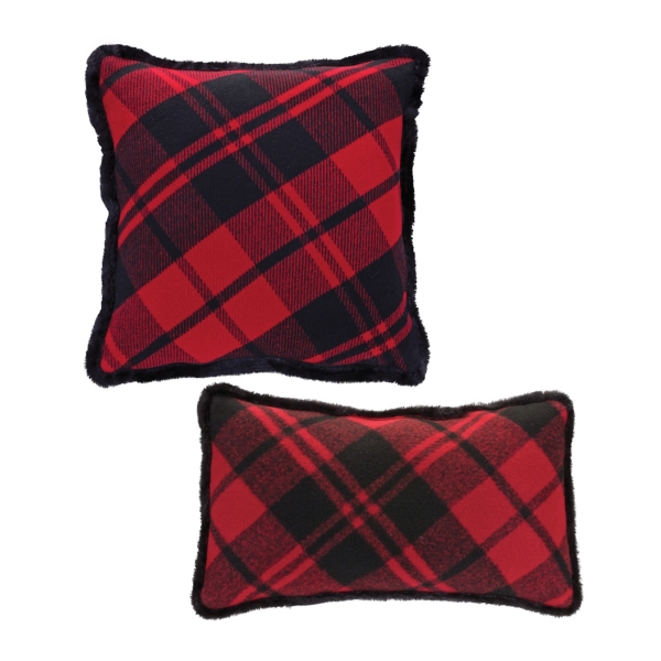 Red Plaid Christmas Pillows, Set of 2 Kirklands Home