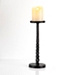 Black Metal Twisted Candle Holder, 12 in.