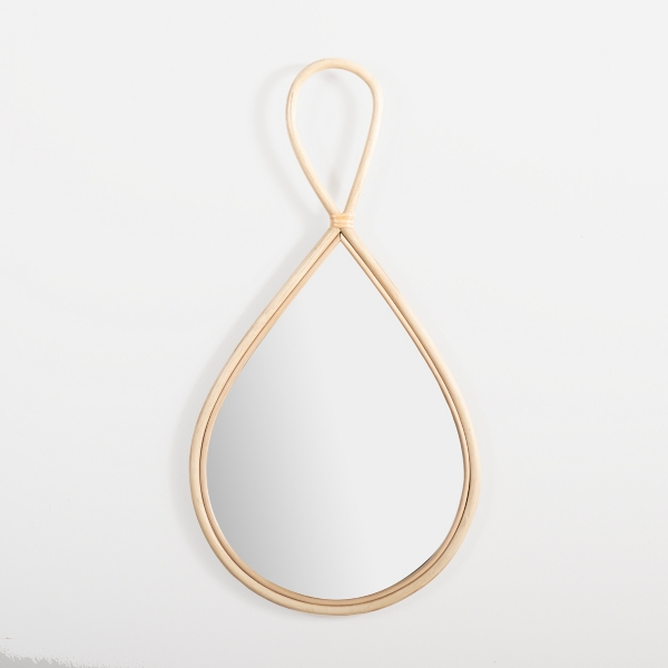 Natural Rattan Raindrop Wall Mirror Kirklands Home