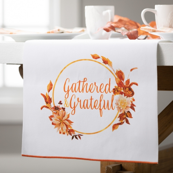Gathered and Grateful Harvest Table Runner Kirklands Home