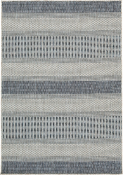 Gray Blue Elletta Indoor/Outdoor Area Rug, 7x9 | Kirklands Home