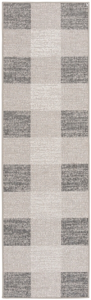 Gray Buffalo Plaid Indoor/Outdoor Area Rug, 2x7 Kirklands Home
