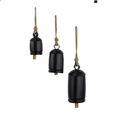 tag. antique hanging bells set of 3 G14801-tagltd.