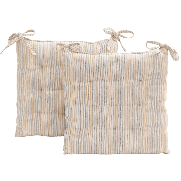 Yellow Dotted Woven Chair Pads, Set of 2 Kirklands Home