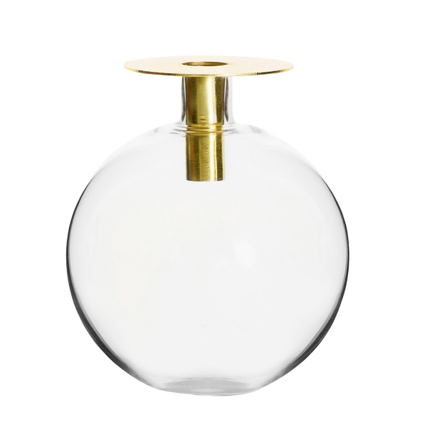 Gold Top Clear Glass Vase Kirklands Home