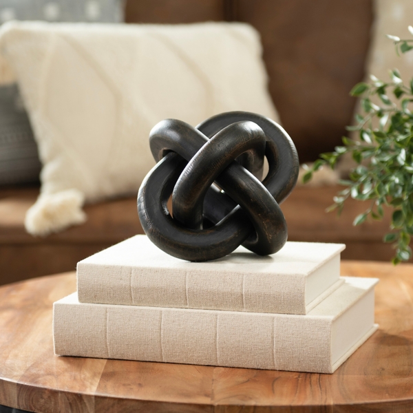 Small Beige Linen Book Box