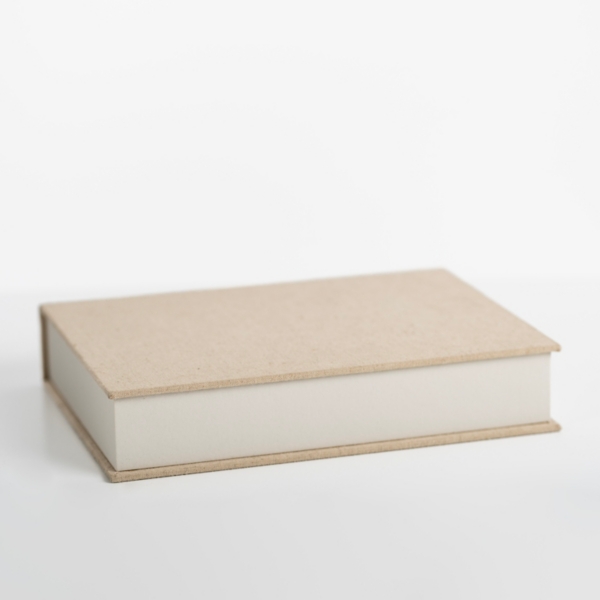 Large Beige Linen Book Box | Kirklands Home