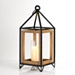Metal and Wood House Frame Lantern, 16 in.
