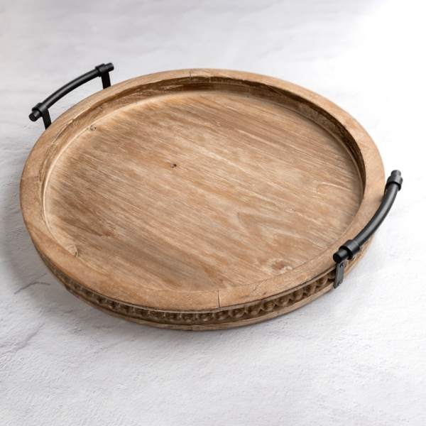 Decorative wood clearance tray