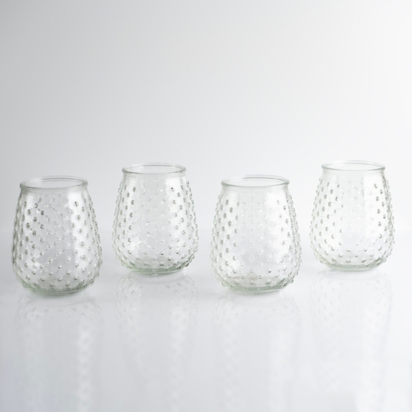 Clear Hobnail Stemless Wine Glasses, Set of 4 Kirklands Home