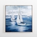 Boats Sail Away Framed Canvas Art Print