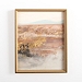 Abstract Desert with Gold Foil Framed Art Print