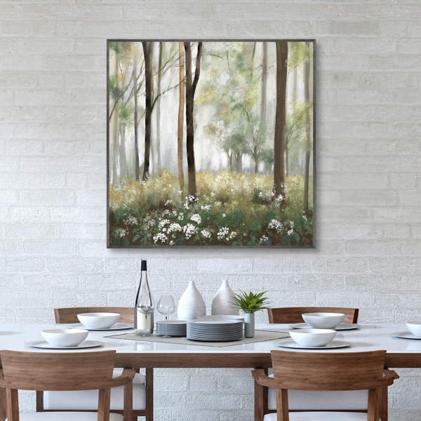 Calm Meadow Framed Canvas Art Print