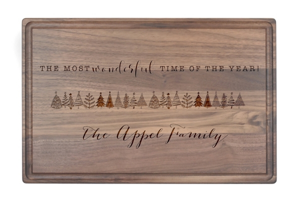 Personalized Walnut Wonderful Time Cutting Board Kirklands Home