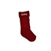 Personalized Red Serif Embroidered Stocking