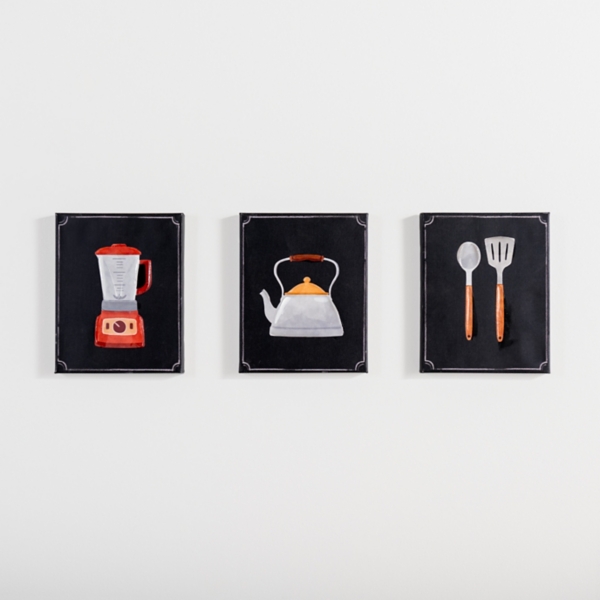Kitchen Utensils Canvas Art Prints, Set of 3 Kirklands Home
