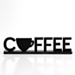 Black Coffee Cup Tabletop Sign