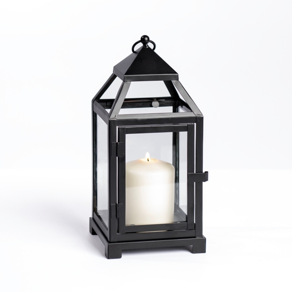 Rowan Black Metal Lantern, 12 in. Kirklands Home