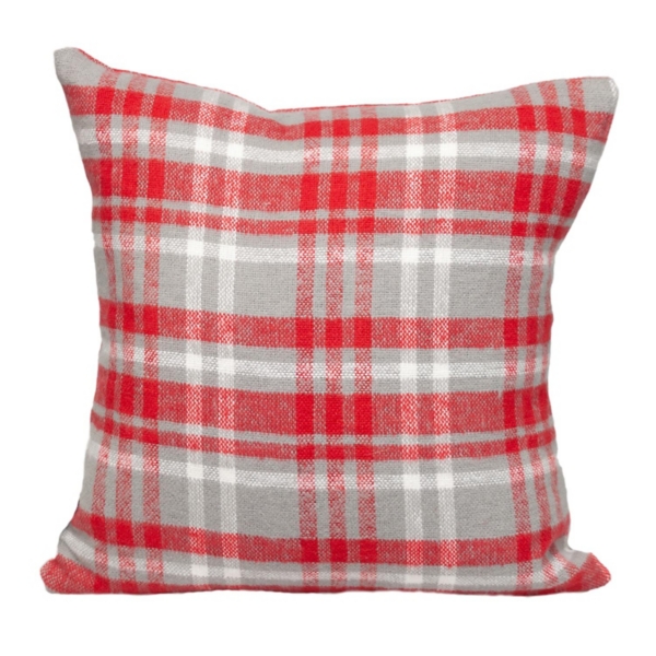 Red and Gray Plaid Pillow Kirklands Home