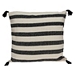 Black & White Bungalow Stripe Throw Pillow