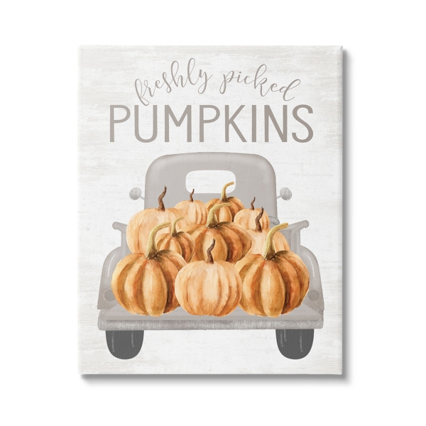 Freshly Picked Pumpkins Canvas Wall Plaque | Kirklands Home