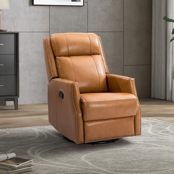 Cognac recliner 2024 chair