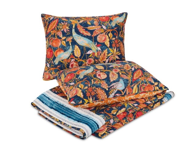 Peacock Garden Full/Queen 3-pc. Quilt Set