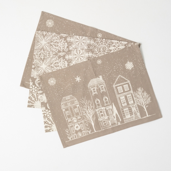 Christmas Village Scene Placemats, Set of 4 Kirklands Home