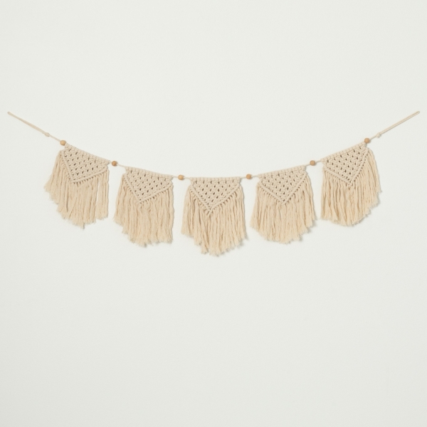 Natural Woven Macrame Garland Kirklands Home