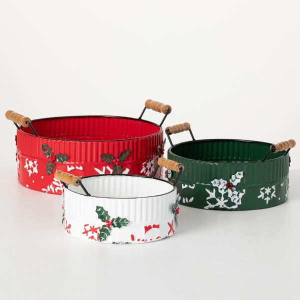 VM International Christmas Print Food Storage Container - Assorted