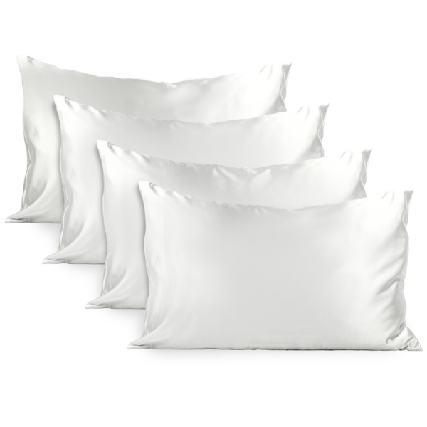 Ivory Matte Satin Standard Pillowcases, Set of 4 Kirklands Home