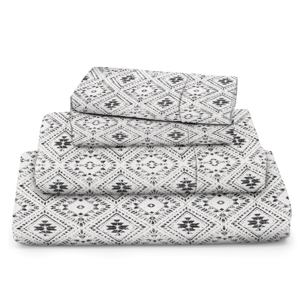 Black Southwestern 4pc. Queen Sheet Set Kirklands Home