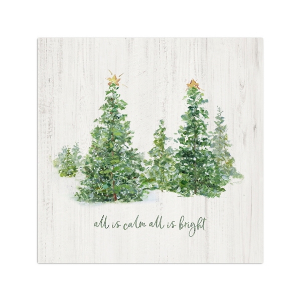 All is Calm Trees Canvas Art Print