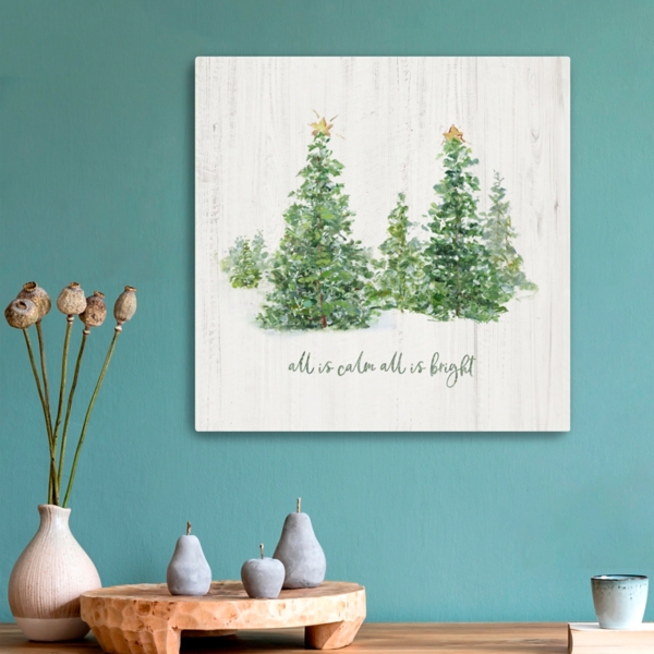 All is Calm Trees Canvas Art Print