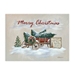 Merry Christmas Wagon Canvas Art Print