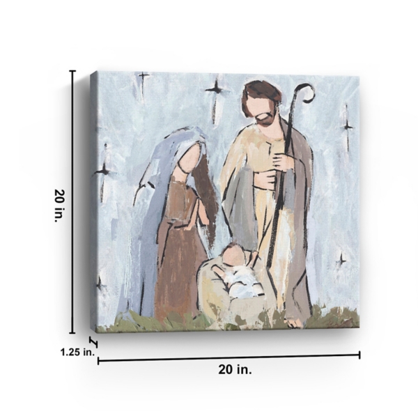Rustic Nativity Canvas Art Print