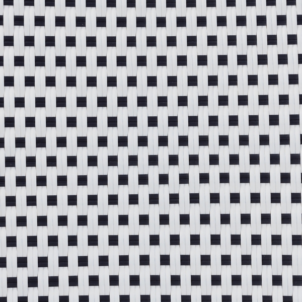 Black Woven Rattan French Bistro Dining Table