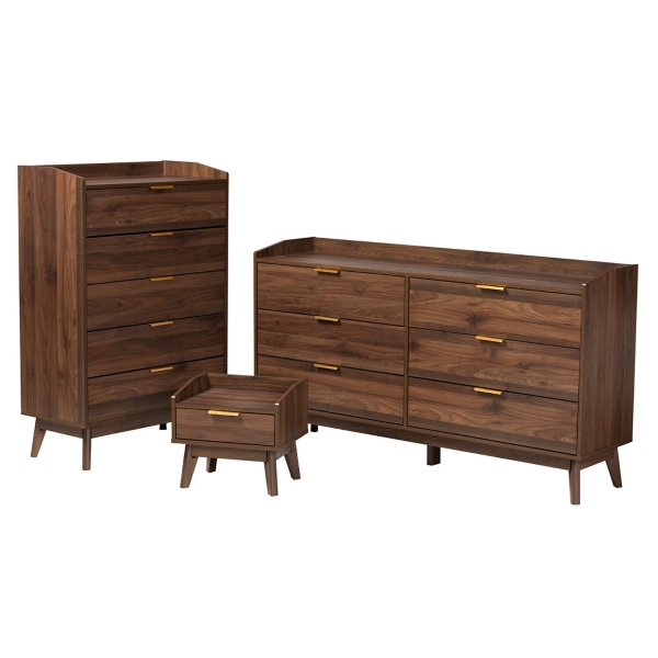 Brown Wood Modern 3pc. Dresser Set Kirklands Home