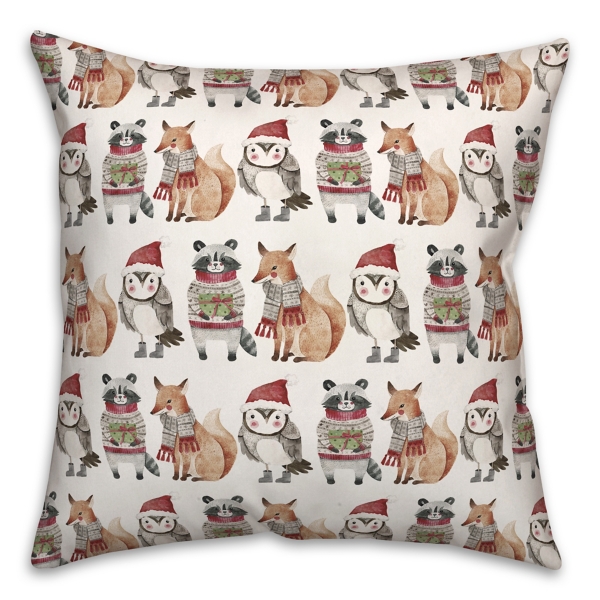 Cute Throw Pillows for Christmas Throw Pillow Covers Woodland