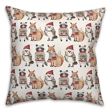 The Holiday Aisle Christmas Dog Outdoor Square Pillow Cover