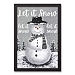 Let it Snow Framed Canvas Wall Plaque