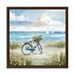 Beach Bike Bliss Framed Canvas Art Print