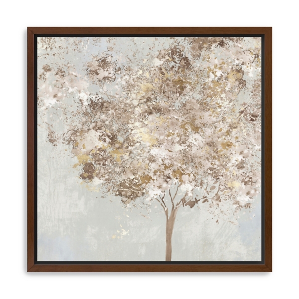 Gold Shimmering Tree Framed Canvas Art Print | Kirklands Home