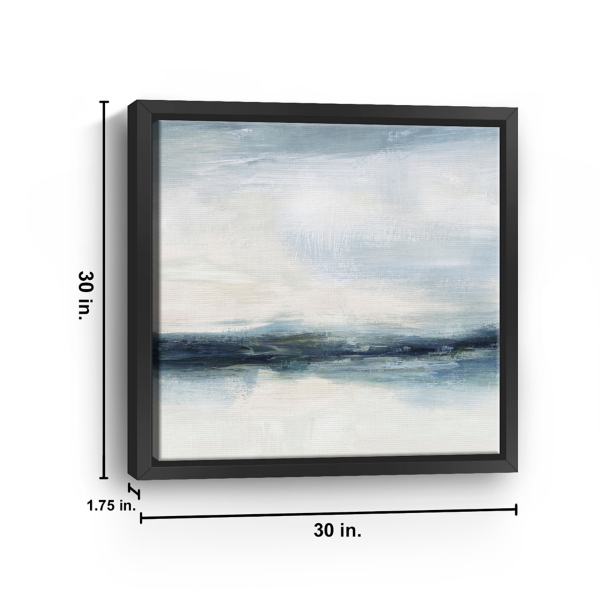 Coastal Air Framed Canvas Art Print