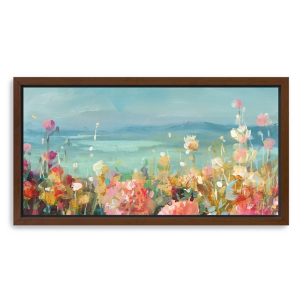 Coastal Dahlias Framed Giclee Canvas Art Print | Kirklands Home