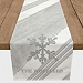 Personalized Gray Snowflake Table Runner, 72 in.