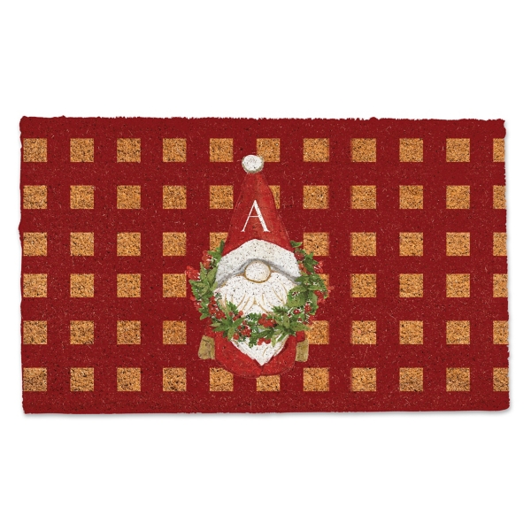 Christmas Gnome Personalized Monogram Door Mat Kirklands Home