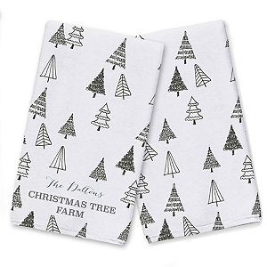 Christmas Tree Farm Kitchen Towels, Set of 3