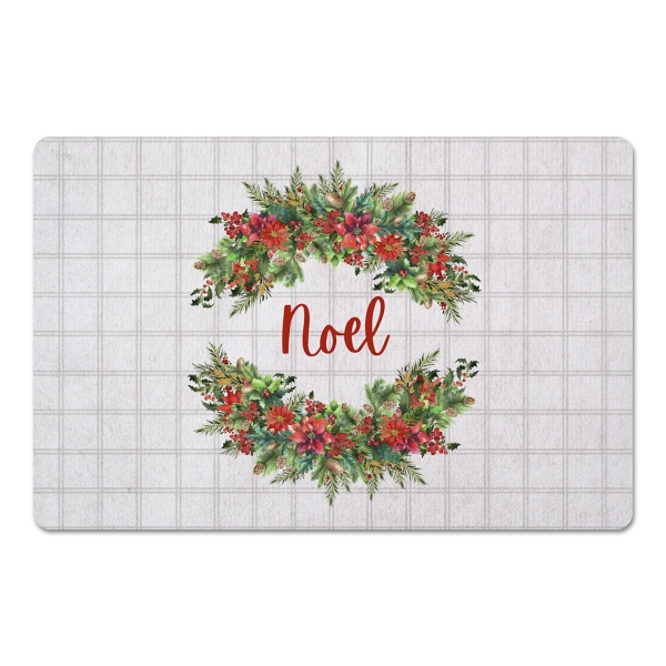 Noel Wreath Christmas Kitchen Mat Kirklands Home